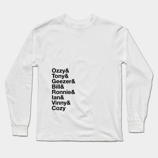 Sabbath Names Long Sleeve T-Shirt